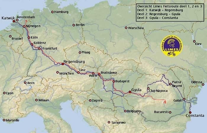 overview cycling route